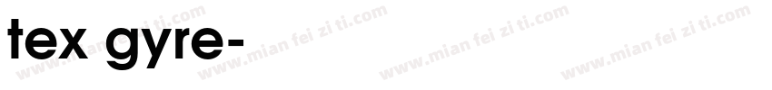 tex gyre字体转换